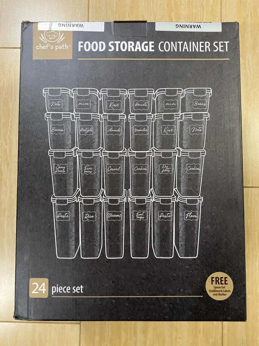 Airtight Food Storage Containers Set with Lids (24 Pack) for Kitchen and Pantry